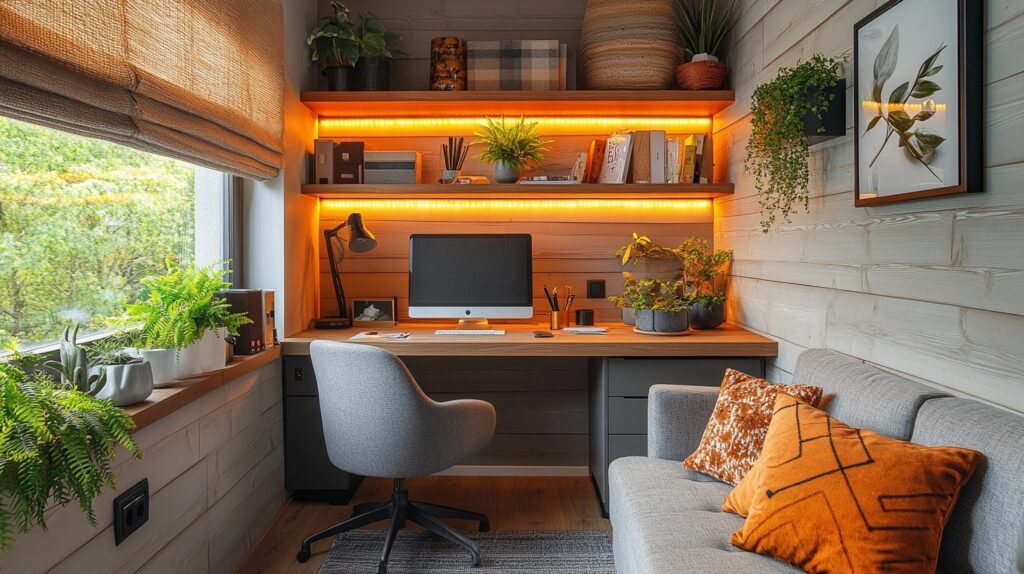 29 Small Cabin Office Designs Perfect for Tiny Home Living 7 small cabin office