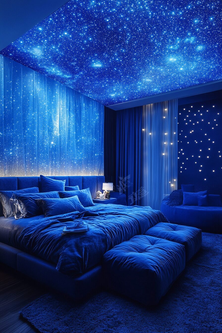 29 Blue Fantasy Bedroom Ideas to Bring Your Dream Room to Life 1 blue fantasy bedroom ideas