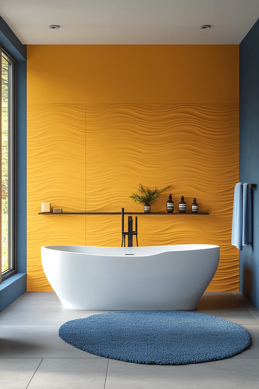 29 Yellow and Blue Bathroom Ideas That Blend Warmth and Coolness 10 yellow and blue bathroom ideas