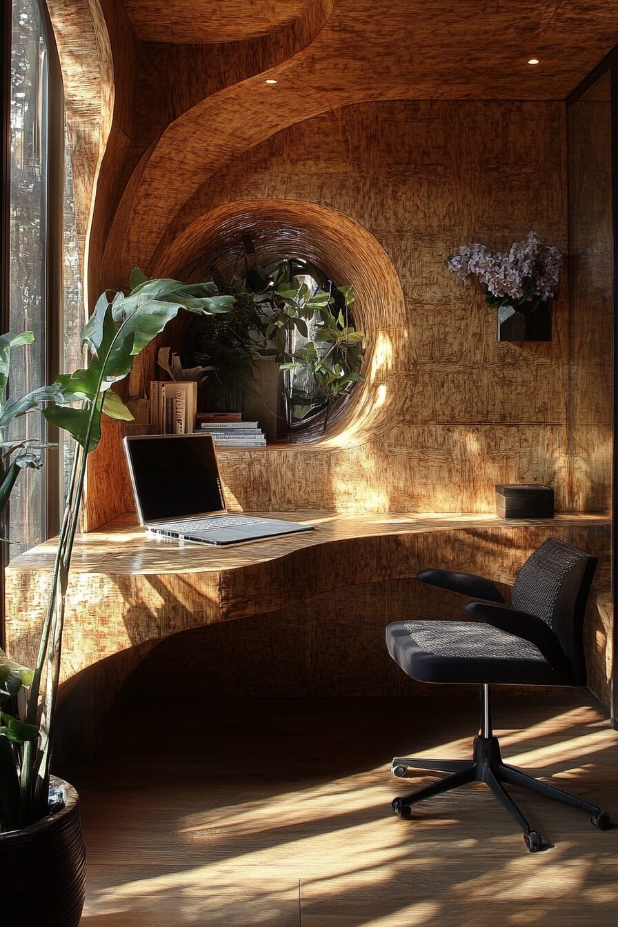 29 Wabi Sabi Office Ideas for a Timeless and Thoughtful Workspace Design 11 wabi sabi office
