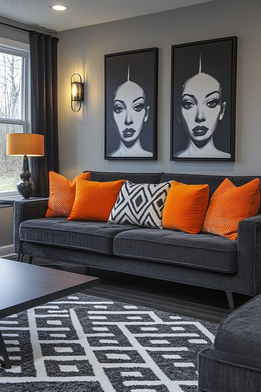 29 Charcoal Couch Living Room Ideas for a Unique and Balanced Interior 11 Charcoal couch living room