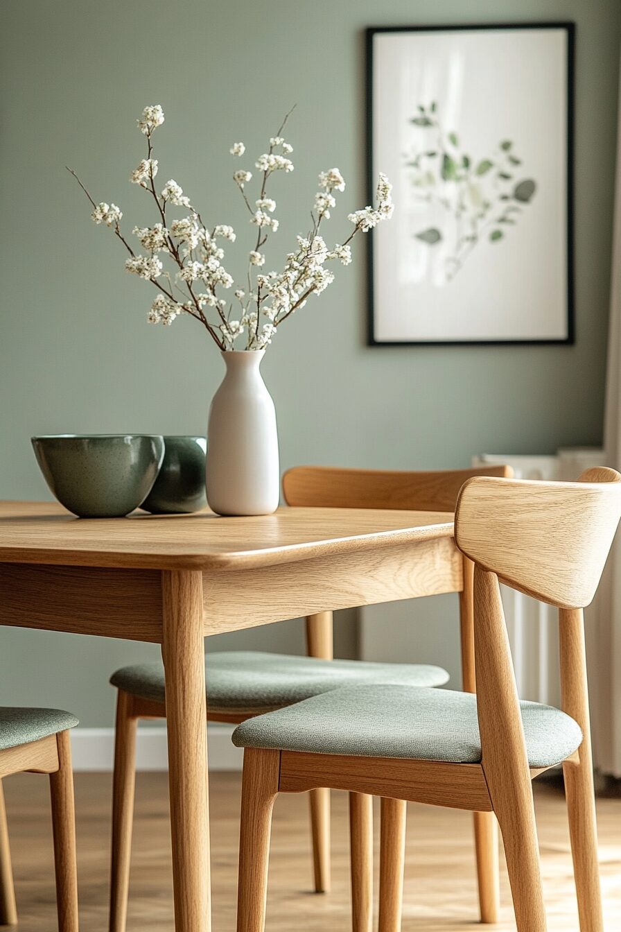 29 Sage Green Dining Room Ideas to Transform Your Dining Experience 11 sage green dining room