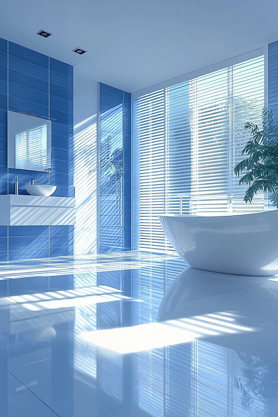 29 Blue Bathroom Decor Ideas to Create a Calm and Serene Space 13 blue bathroom decor ideas