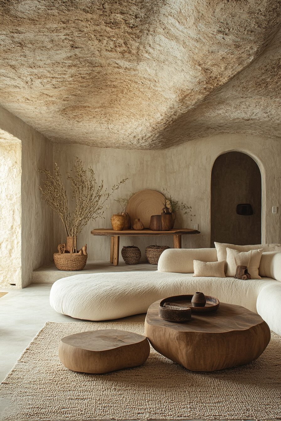 29 Wabi Sabi Japandi Living Room Ideas to Combine Natural Materials and Clean Lines 13 wabi sabi japandi living room