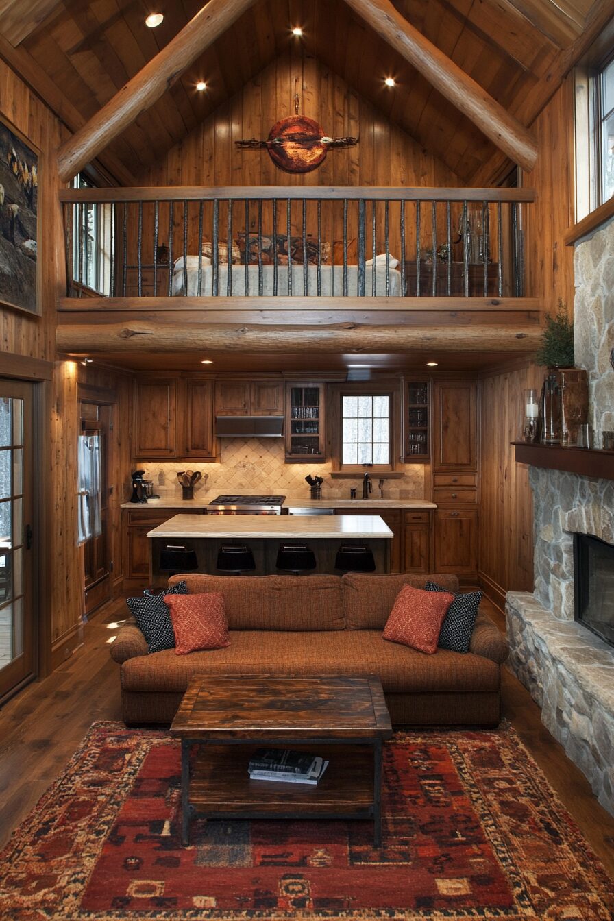 29 Small Cabin Interior with Loft Ideas for the Ultimate Cozy Escape 13 small cabin interior with loft