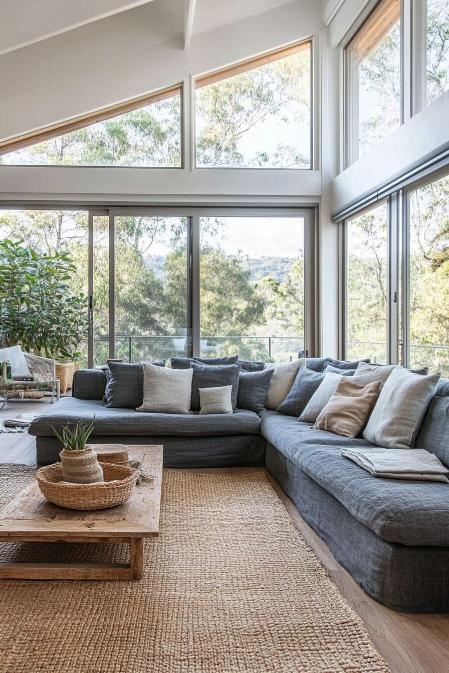 29 Charcoal Couch Living Room Ideas for a Unique and Balanced Interior 14 Charcoal couch living room