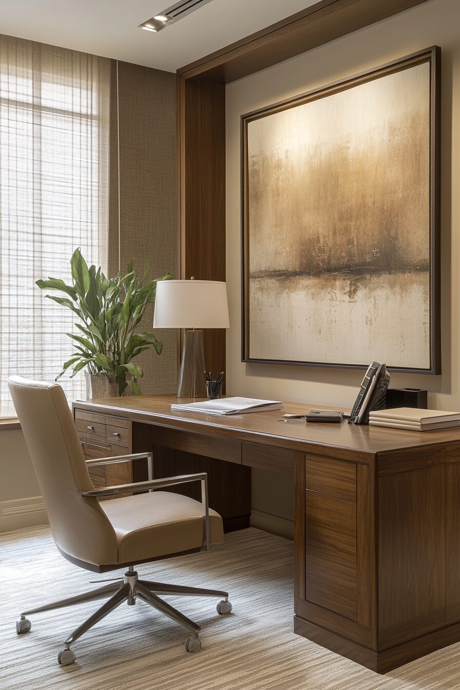 29 Wabi Sabi Office Ideas for a Timeless and Thoughtful Workspace Design 14 wabi sabi office