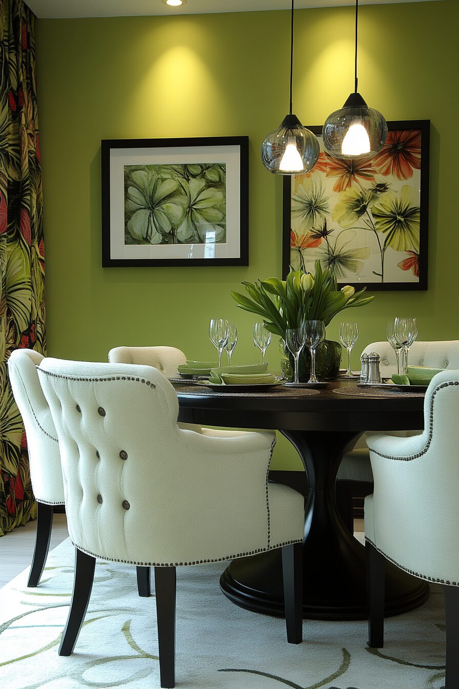 29 Sage Green Dining Room Ideas to Transform Your Dining Experience 15 sage green dining room