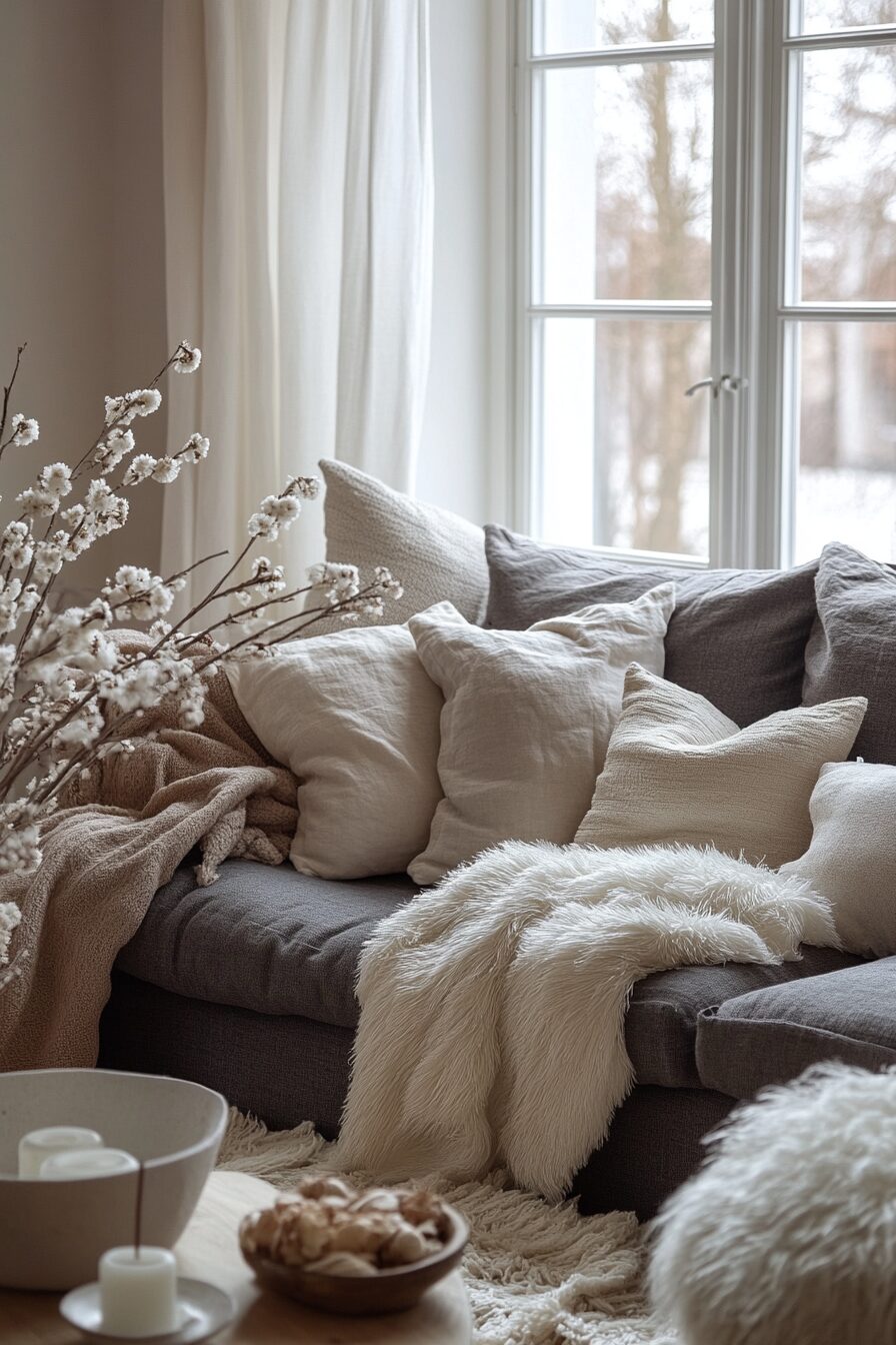 29 Charcoal Couch Living Room Ideas for a Unique and Balanced Interior 16 Charcoal couch living room