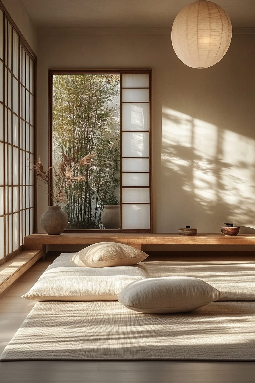 29 Wabi Sabi Japandi Living Room Ideas to Combine Natural Materials and Clean Lines 16 wabi sabi japandi living room