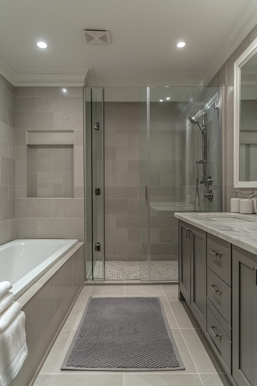 29 Grey Bathroom Decor Ideas for a Neutral Yet Stunning Bathroom Design 16 Grey Bathroom Decor Ideas