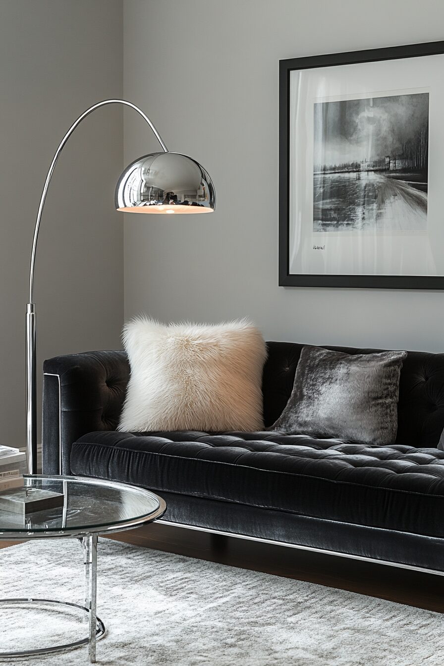 29 Charcoal Couch Living Room Ideas for a Unique and Balanced Interior 18 Charcoal couch living room