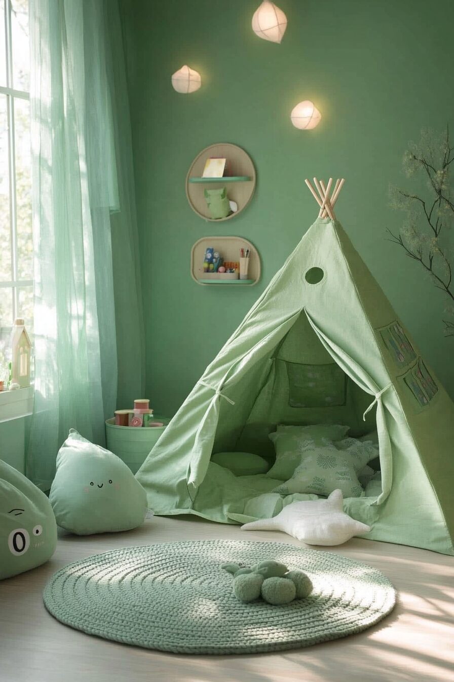 29 Green Fantasy Bedroom Ideas for a Cozy and Verdant Ambiance 18 green fantasy bedroom ideas