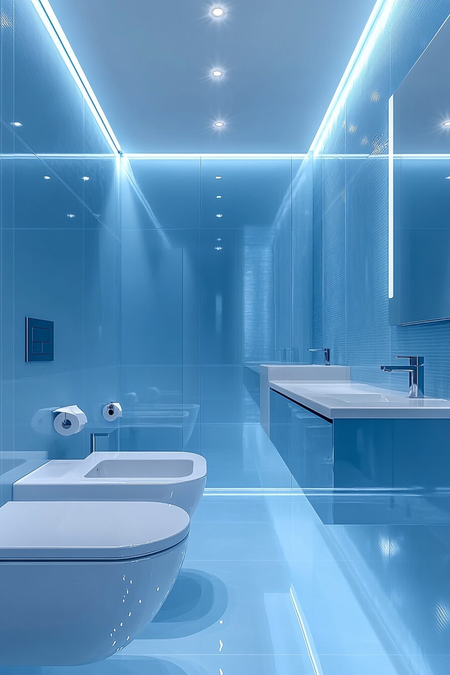 29 Blue Bathroom Decor Ideas to Create a Calm and Serene Space 19 blue bathroom decor ideas