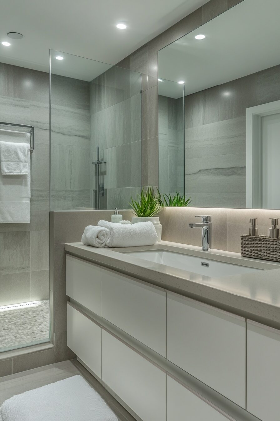 29 Grey Bathroom Decor Ideas for a Neutral Yet Stunning Bathroom Design 19 Grey Bathroom Decor Ideas