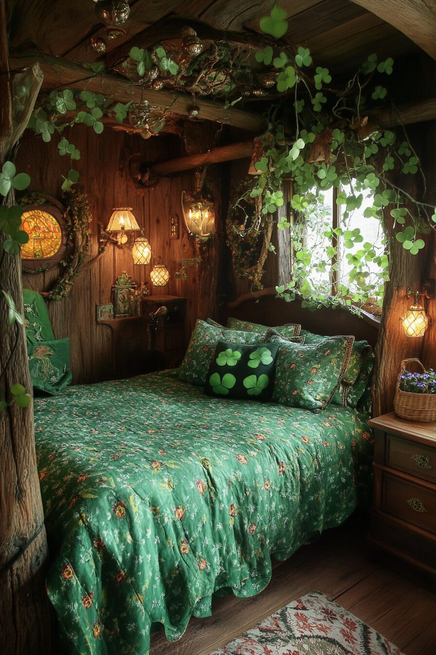 29 Green Fantasy Bedroom Ideas for a Cozy and Verdant Ambiance 19 green fantasy bedroom ideas