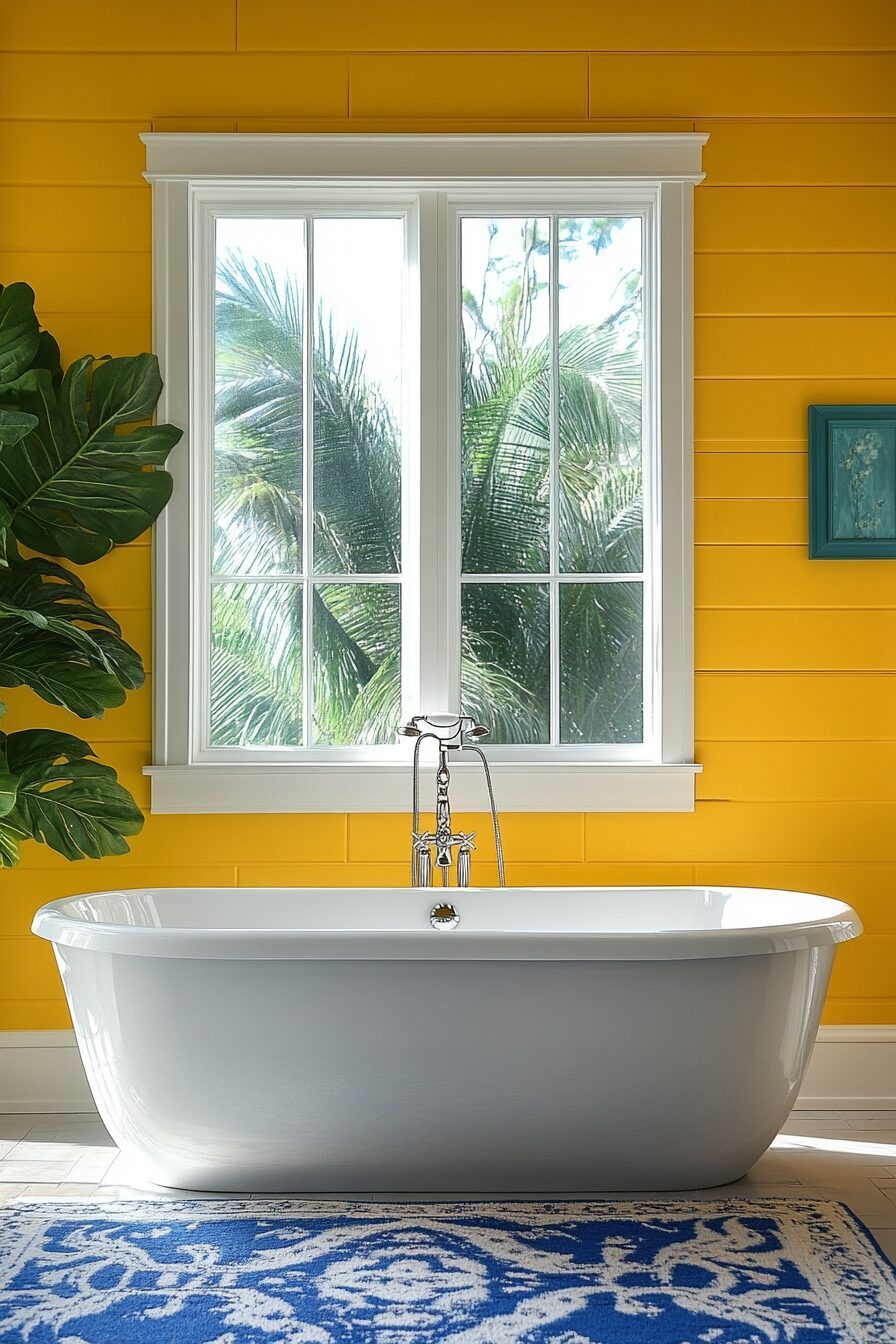 29 Yellow and Blue Bathroom Ideas That Blend Warmth and Coolness 19 yellow and blue bathroom ideas