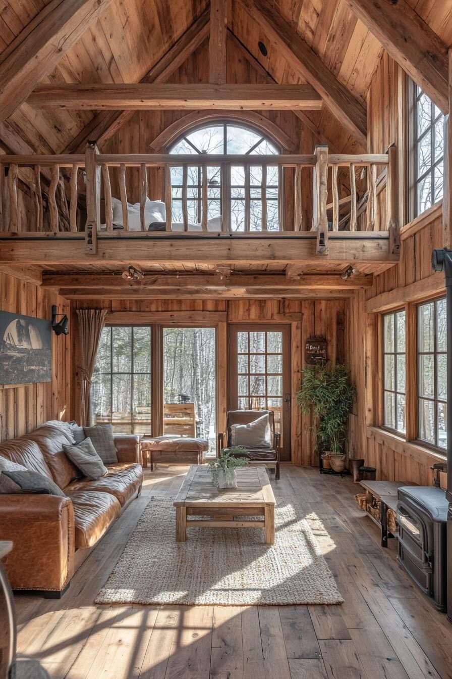 29 Small Cabin Interior with Loft Ideas for the Ultimate Cozy Escape 19 small cabin interior with loft