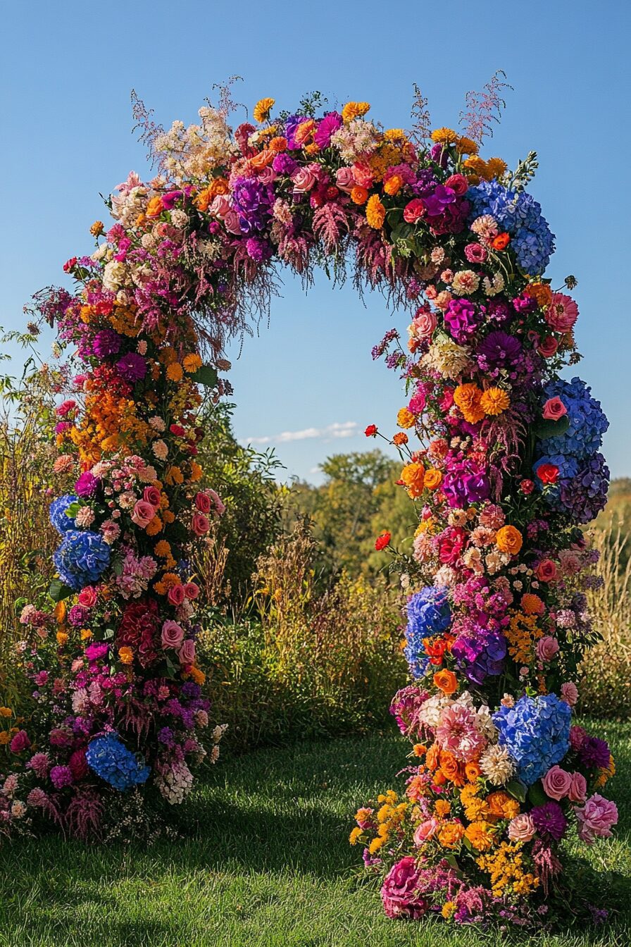 29 Boho Wedding Arch Ideas to Create a Stunning Ceremony Backdrop 2 boho wedding arch