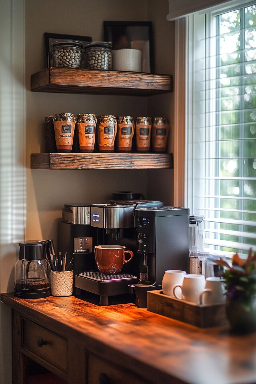 29 Coffee Bar Ideas to Upgrade Your Morning Routine 20 coffee bar ideas