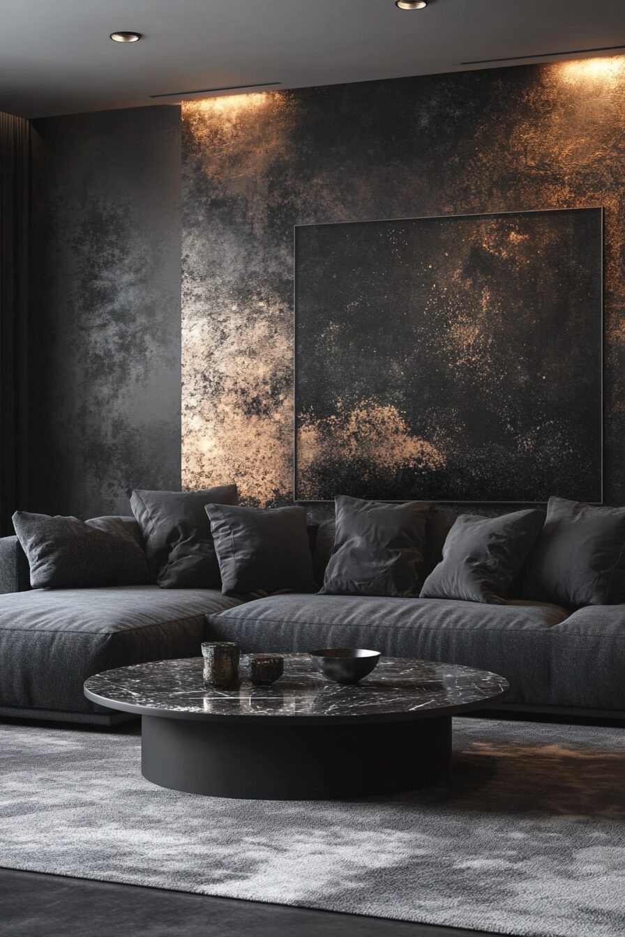 29 Charcoal Couch Living Room Ideas for a Unique and Balanced Interior 20 Charcoal couch living room