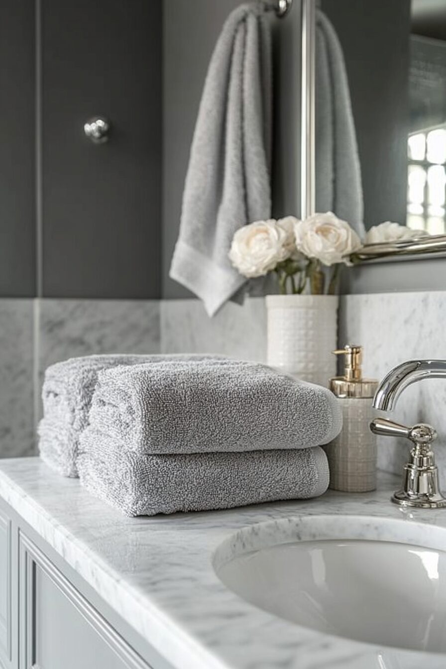 29 Grey Bathroom Decor Ideas for a Neutral Yet Stunning Bathroom Design 21 Grey Bathroom Decor Ideas