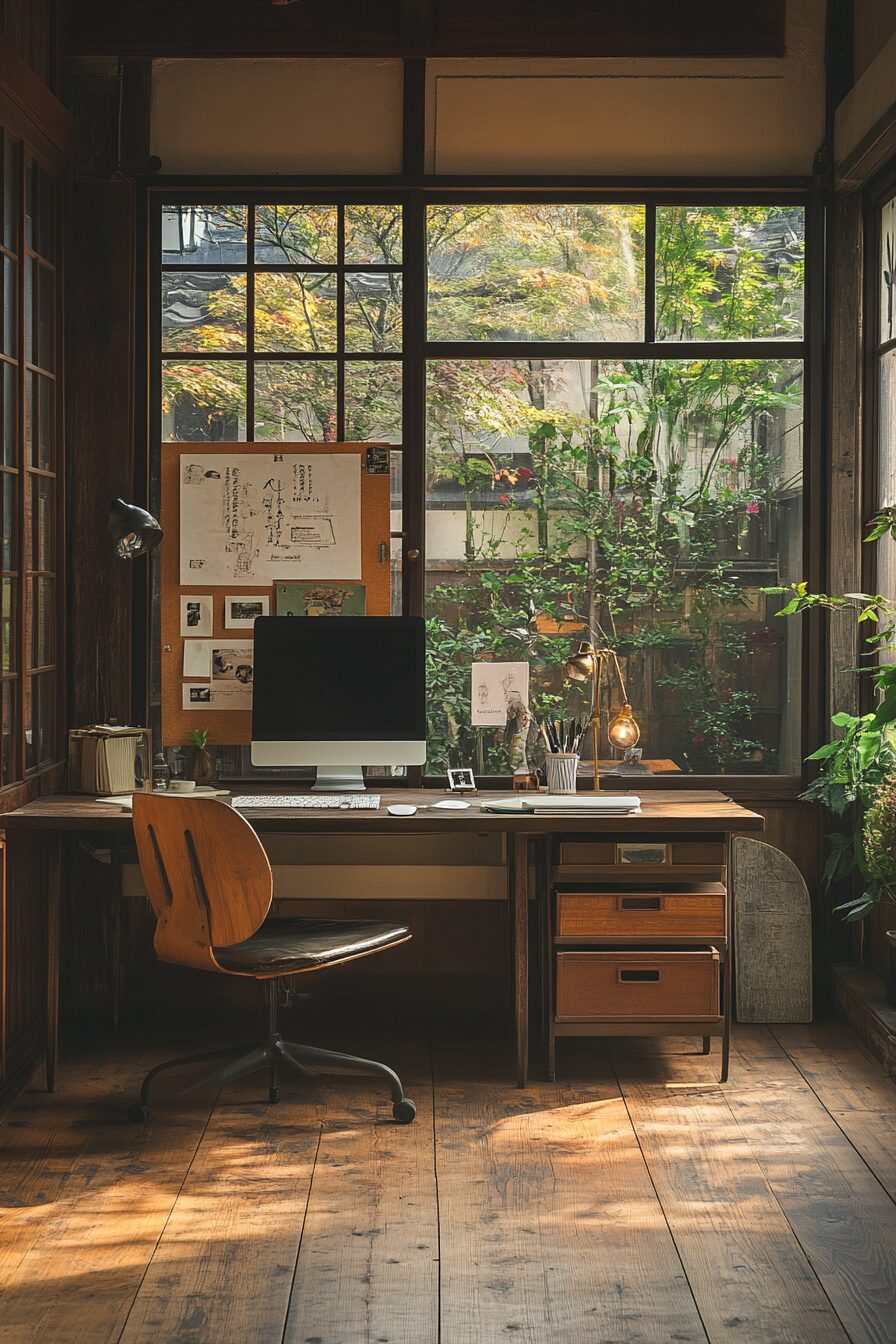 29 Wabi Sabi Office Ideas for a Timeless and Thoughtful Workspace Design 21 wabi sabi office