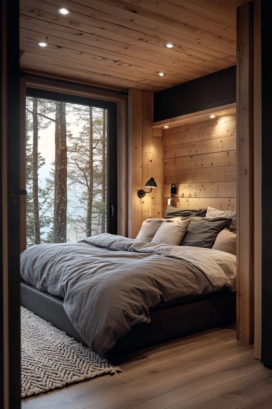 29 Little Cabin Bedroom Ideas for the Ultimate Cozy Escape 22 little cabin bedroom
