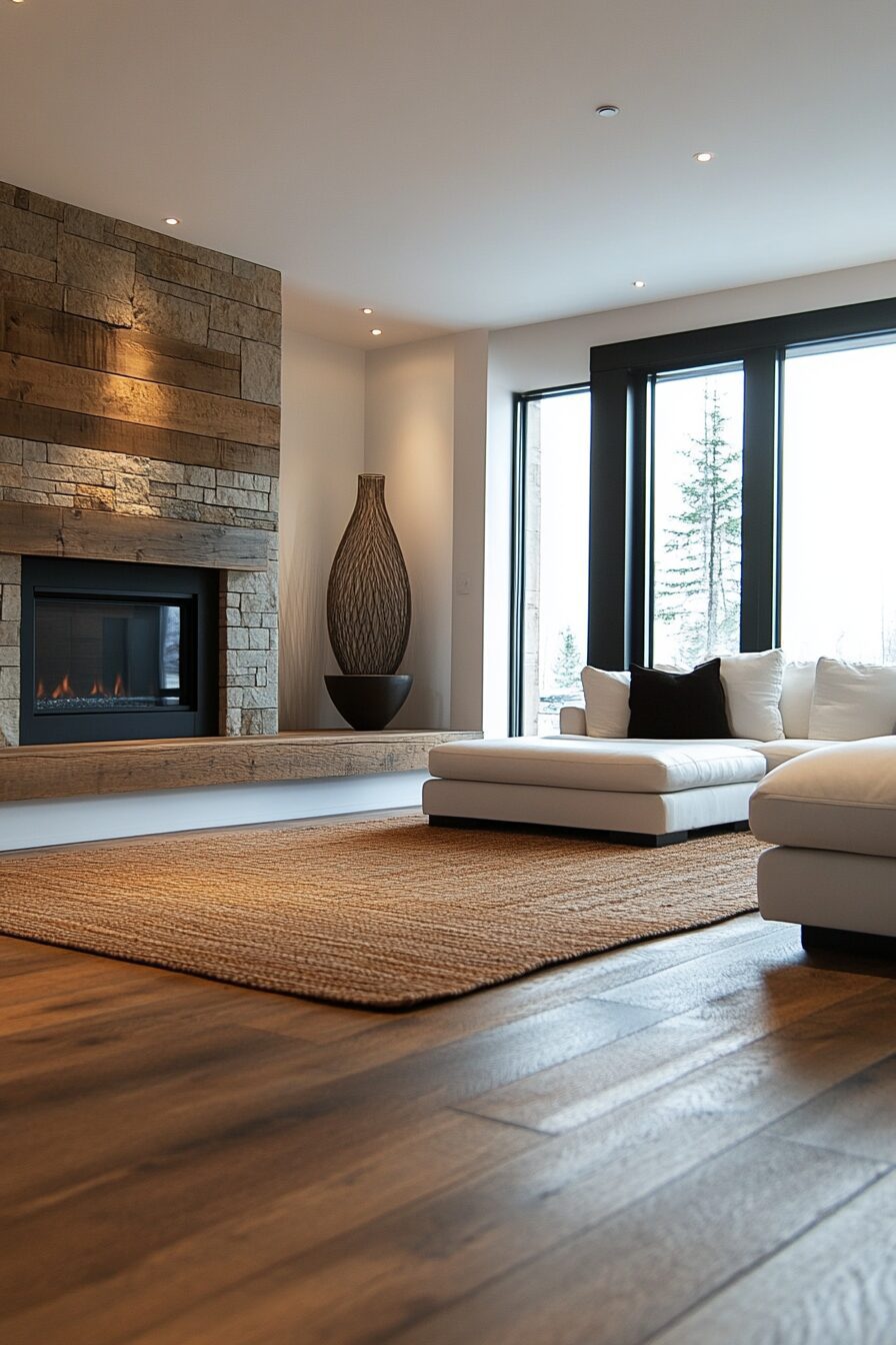 29 Rustic Modern Living Room Ideas for a Unique and Balanced Design 22 rustic modern living room