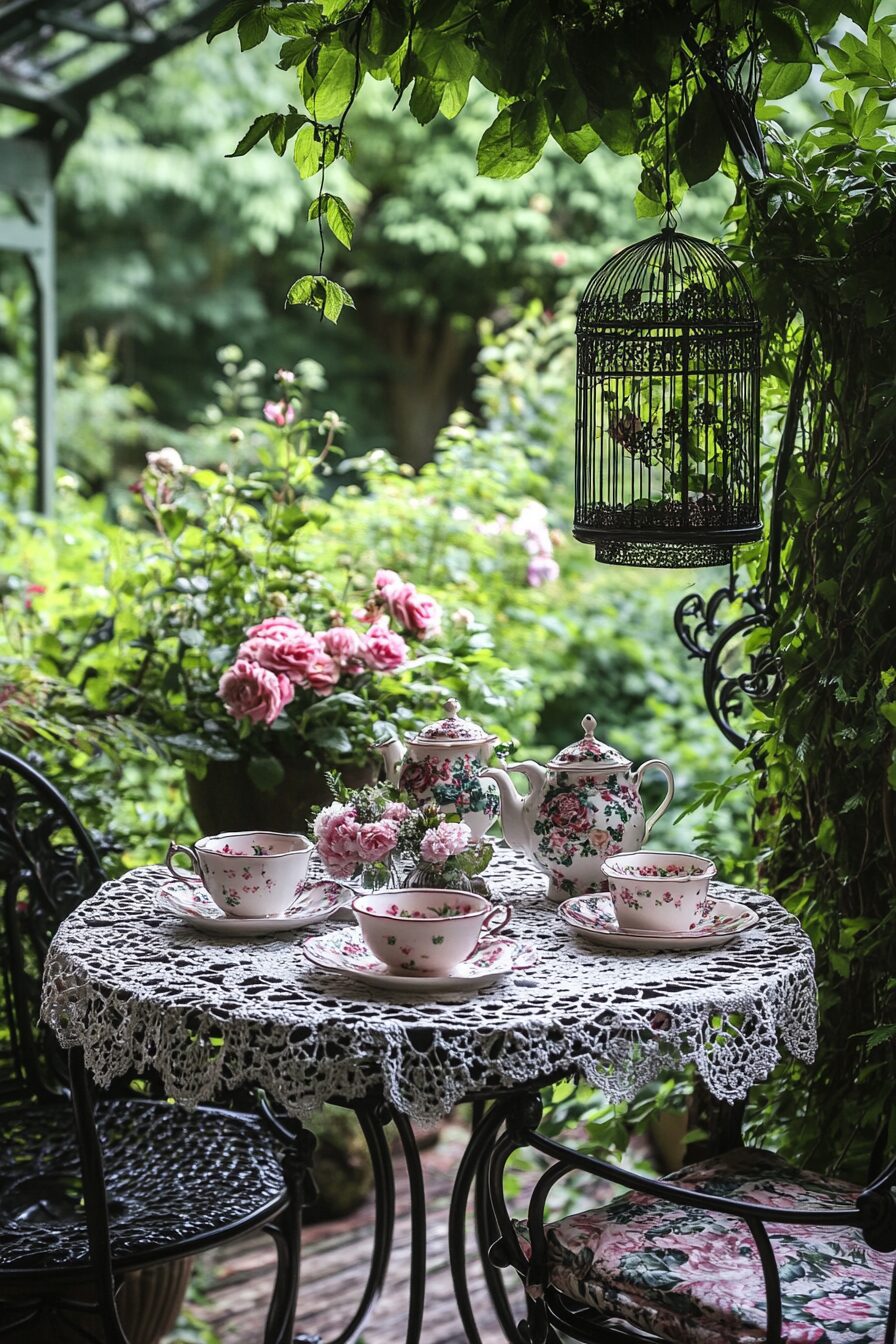 29 Vintage Garden Decor Ideas for Blending Nostalgia with Natural Beauty 22 vintage garden decor
