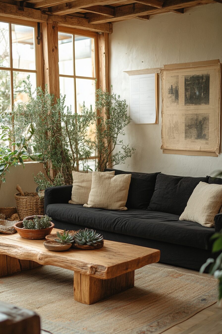 29 Black Couch Living Room Ideas for Adding Depth and Character to Your Space 23 Black couch living room