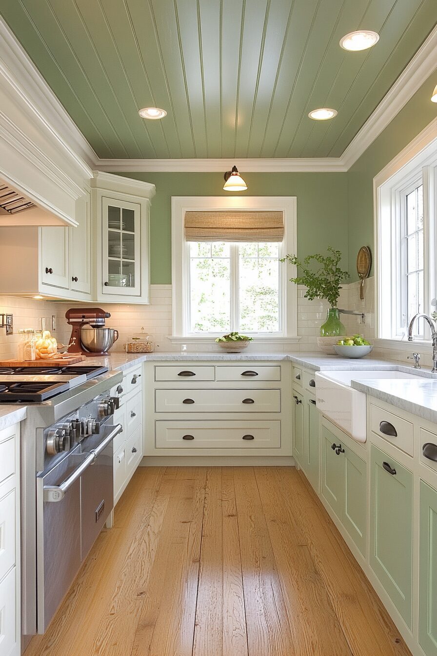 29 Sage Green Kitchen Ideas to Transform Your Kitchen with Subtle Color 23 sage green kitchen