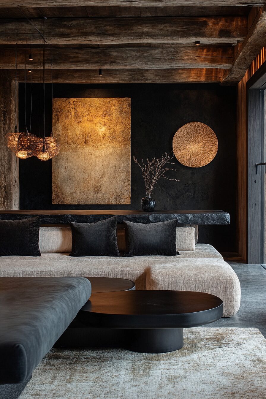 29 Wabi Sabi Japandi Living Room Ideas to Combine Natural Materials and Clean Lines 24 wabi sabi japandi living room