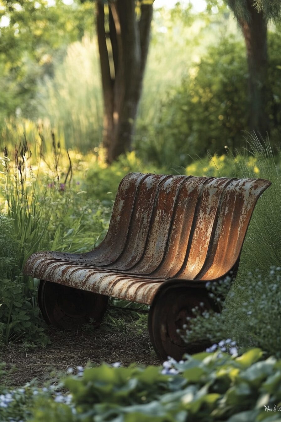 29 Vintage Garden Decor Ideas for Blending Nostalgia with Natural Beauty 24 vintage garden decor