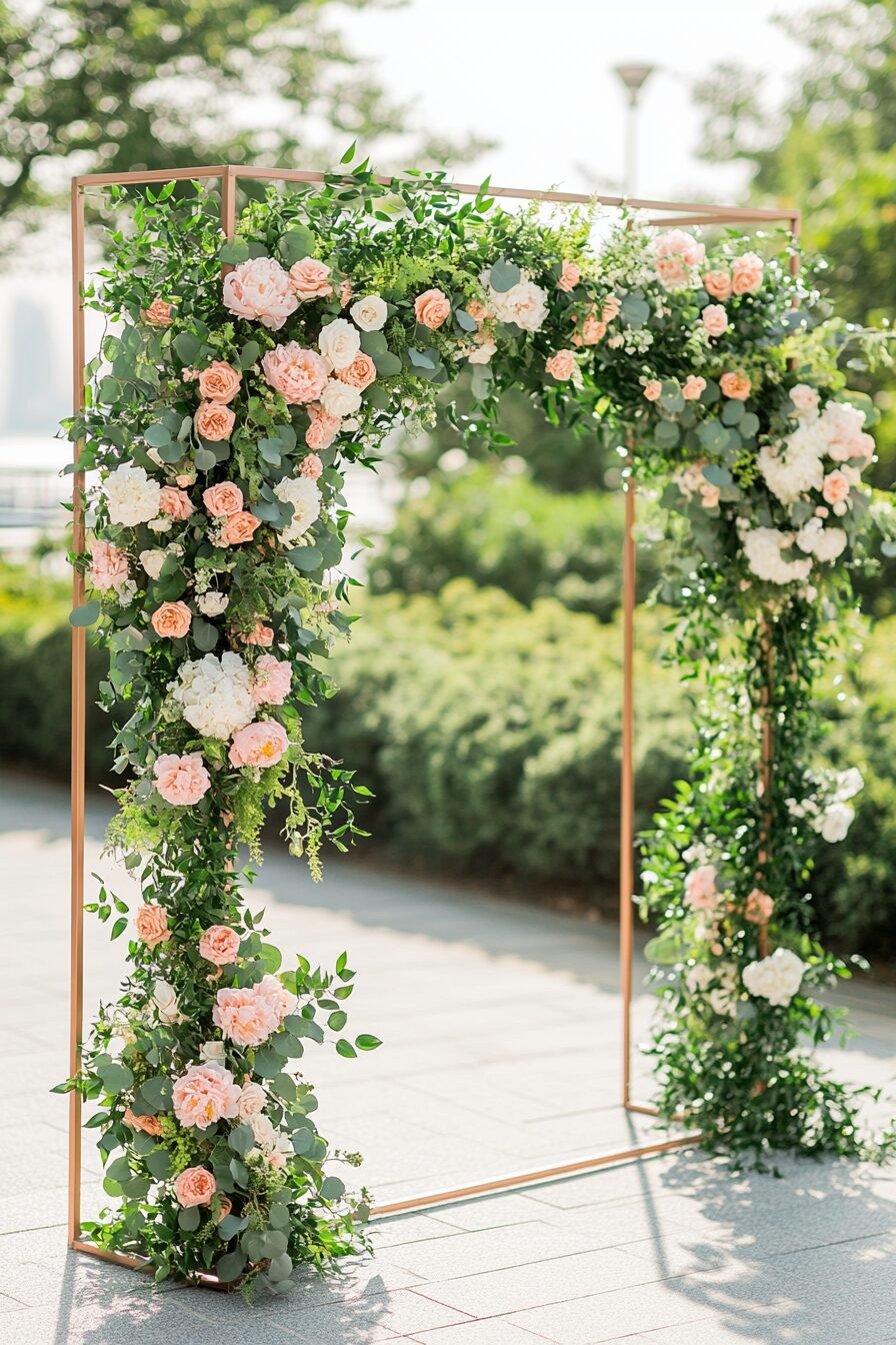 29 Boho Wedding Arch Ideas to Create a Stunning Ceremony Backdrop 25 boho wedding arch