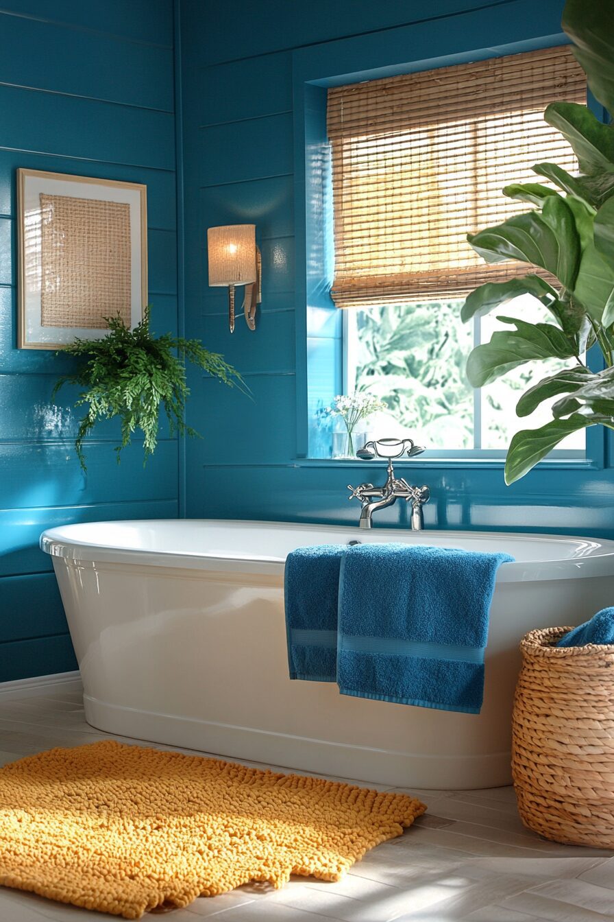 29 Yellow and Blue Bathroom Ideas That Blend Warmth and Coolness 25 yellow and blue bathroom ideas