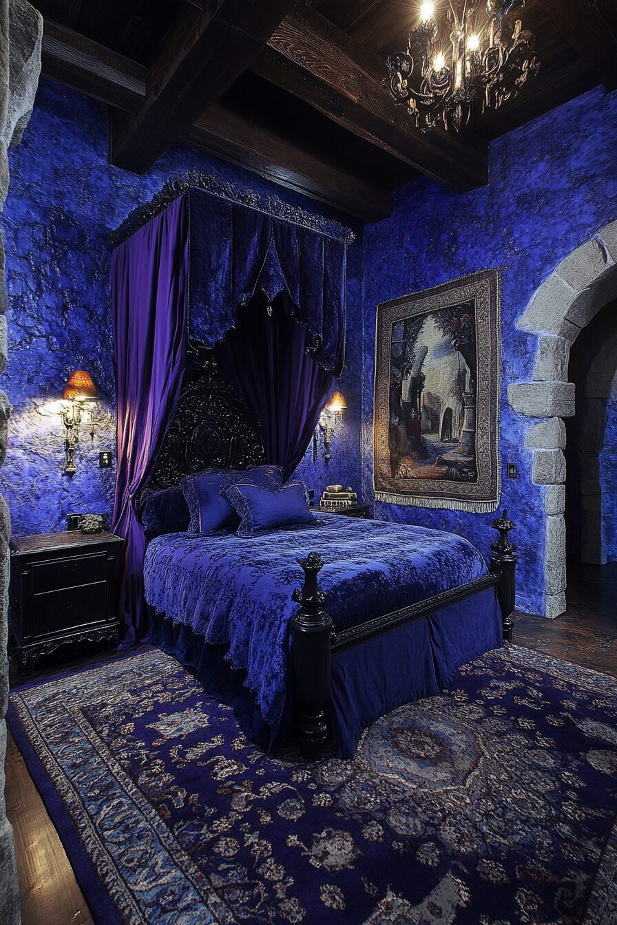 29 Blue Fantasy Bedroom Ideas to Bring Your Dream Room to Life 25 blue fantasy bedroom ideas