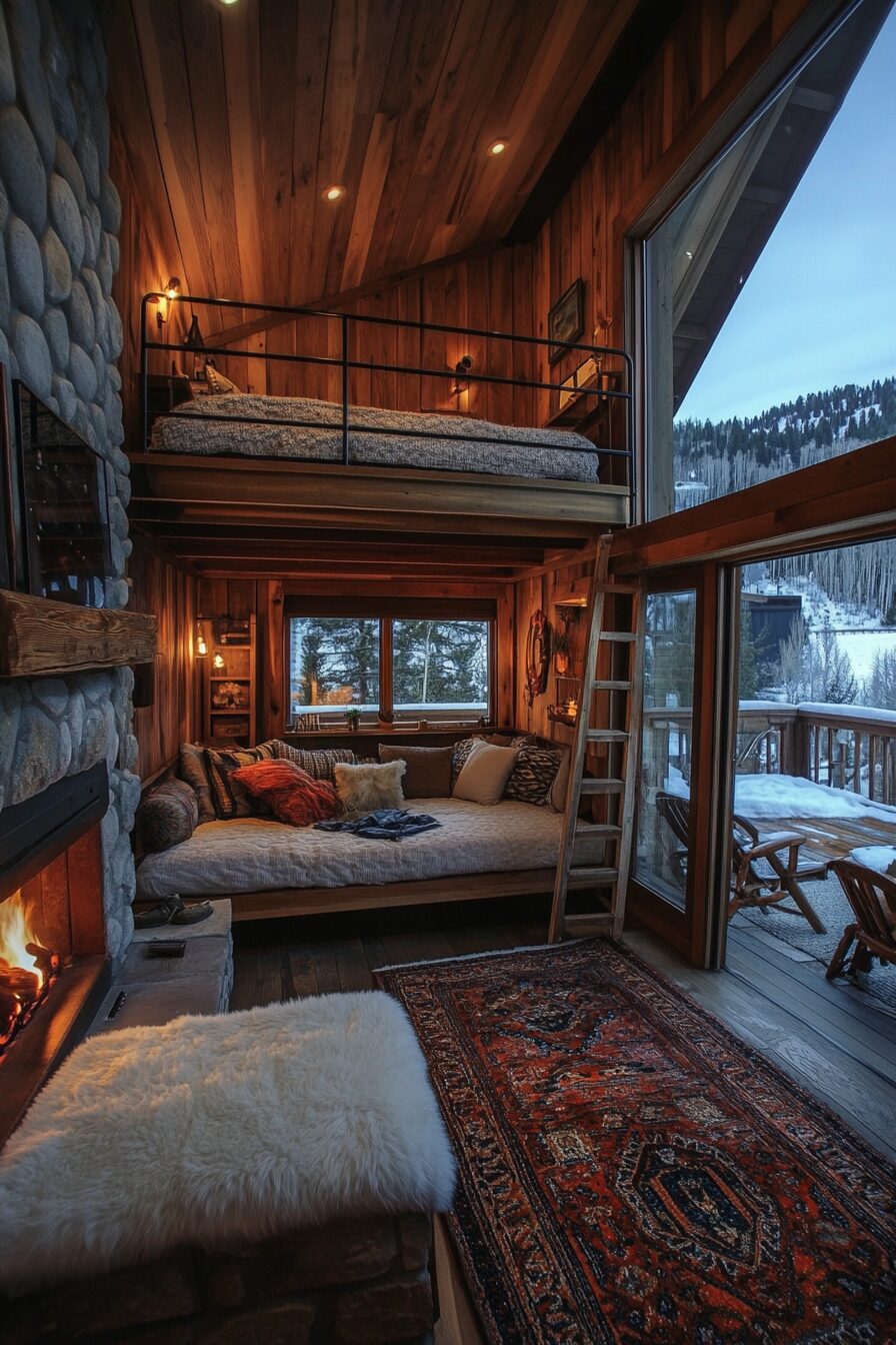 29 Small Cabin Interior with Loft Ideas for the Ultimate Cozy Escape 25 small cabin interior with loft
