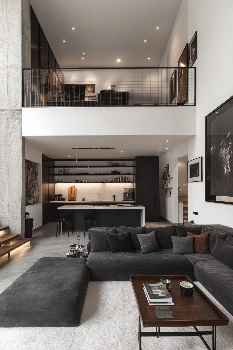 29 Charcoal Couch Living Room Ideas for a Unique and Balanced Interior 26 Charcoal couch living room