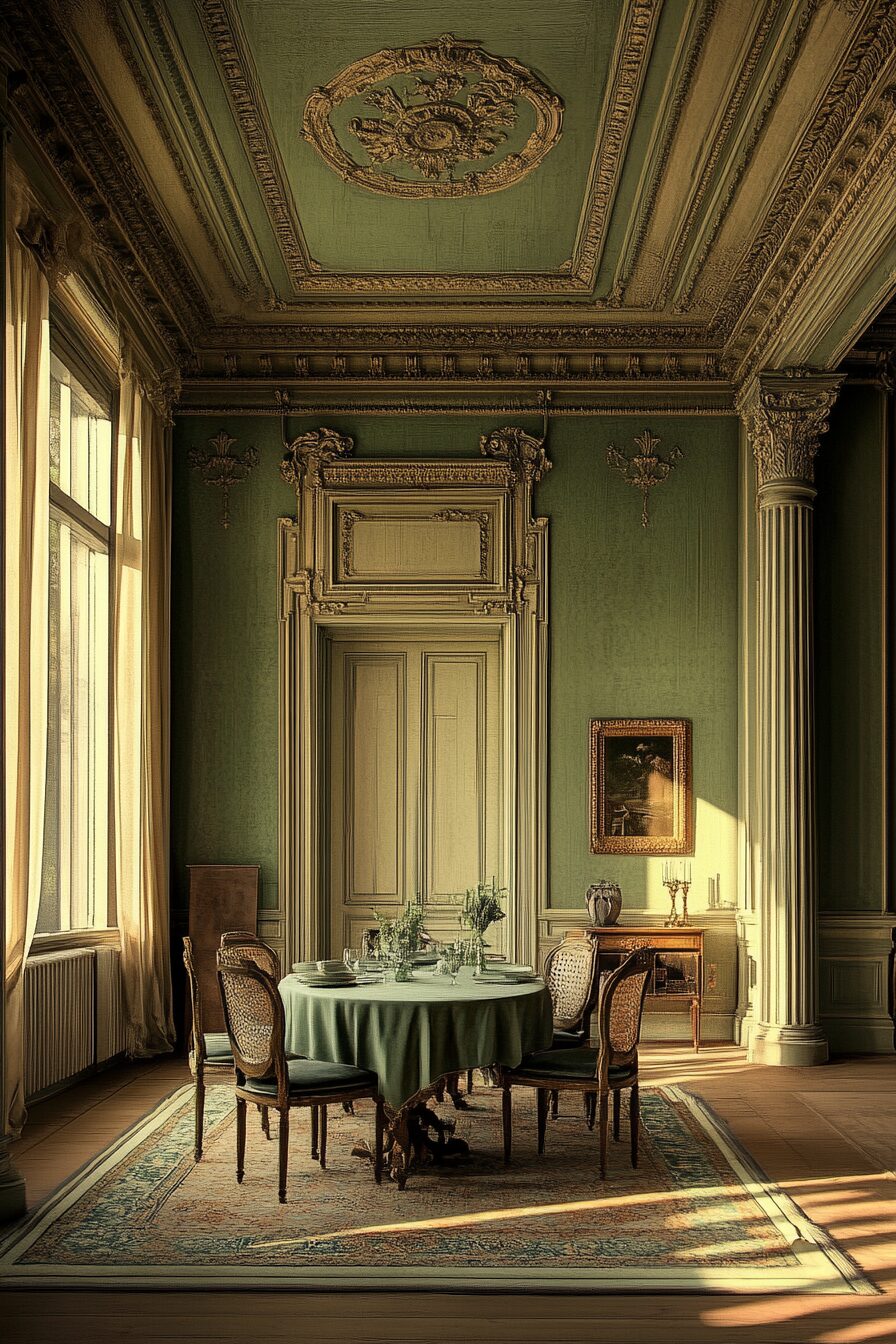 29 Sage Green Dining Room Ideas to Transform Your Dining Experience 26 sage green dining room