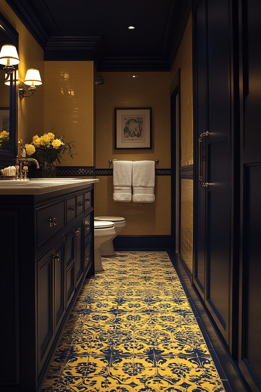 29 Yellow and Blue Bathroom Ideas That Blend Warmth and Coolness 27 yellow and blue bathroom ideas