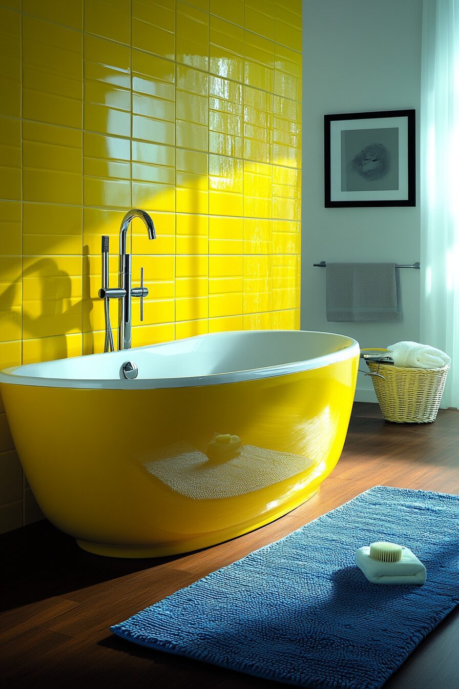 29 Yellow and Blue Bathroom Ideas That Blend Warmth and Coolness 29 yellow and blue bathroom ideas