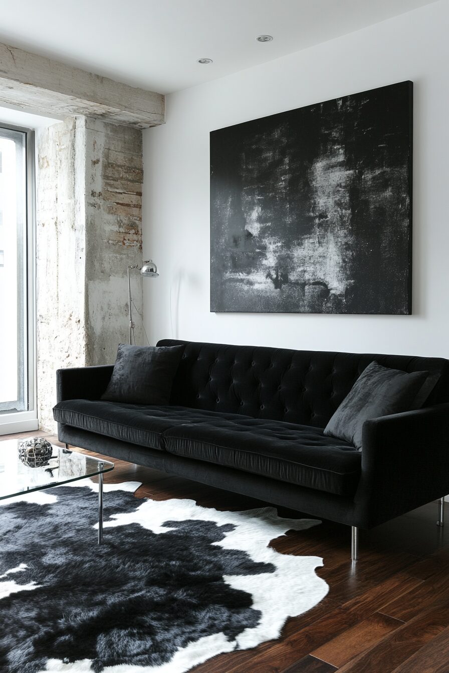 29 Black Couch Living Room Ideas for Adding Depth and Character to Your Space 29 Black couch living room