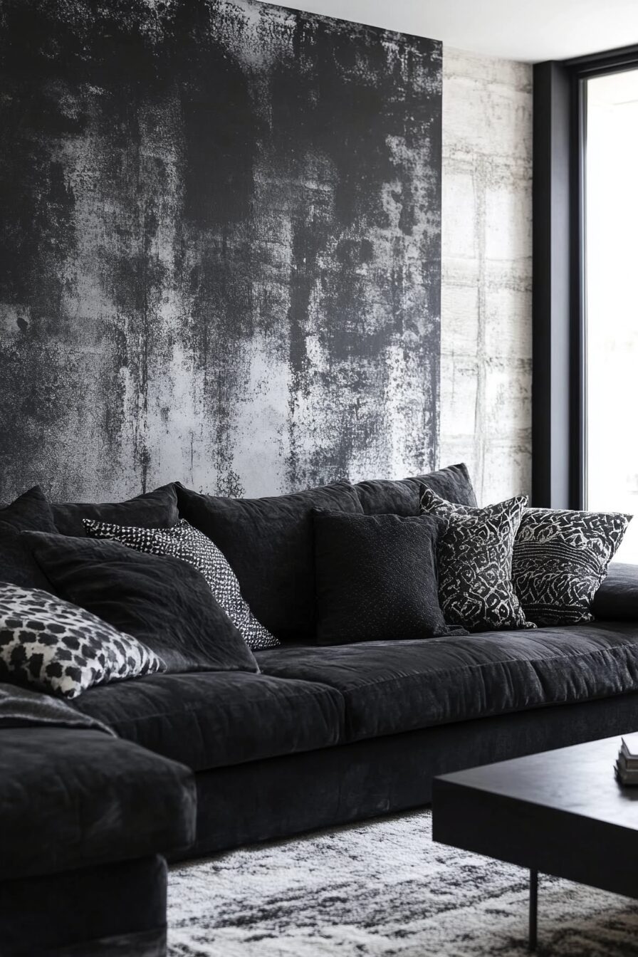 29 Charcoal Couch Living Room Ideas for a Unique and Balanced Interior 4 Charcoal couch living room