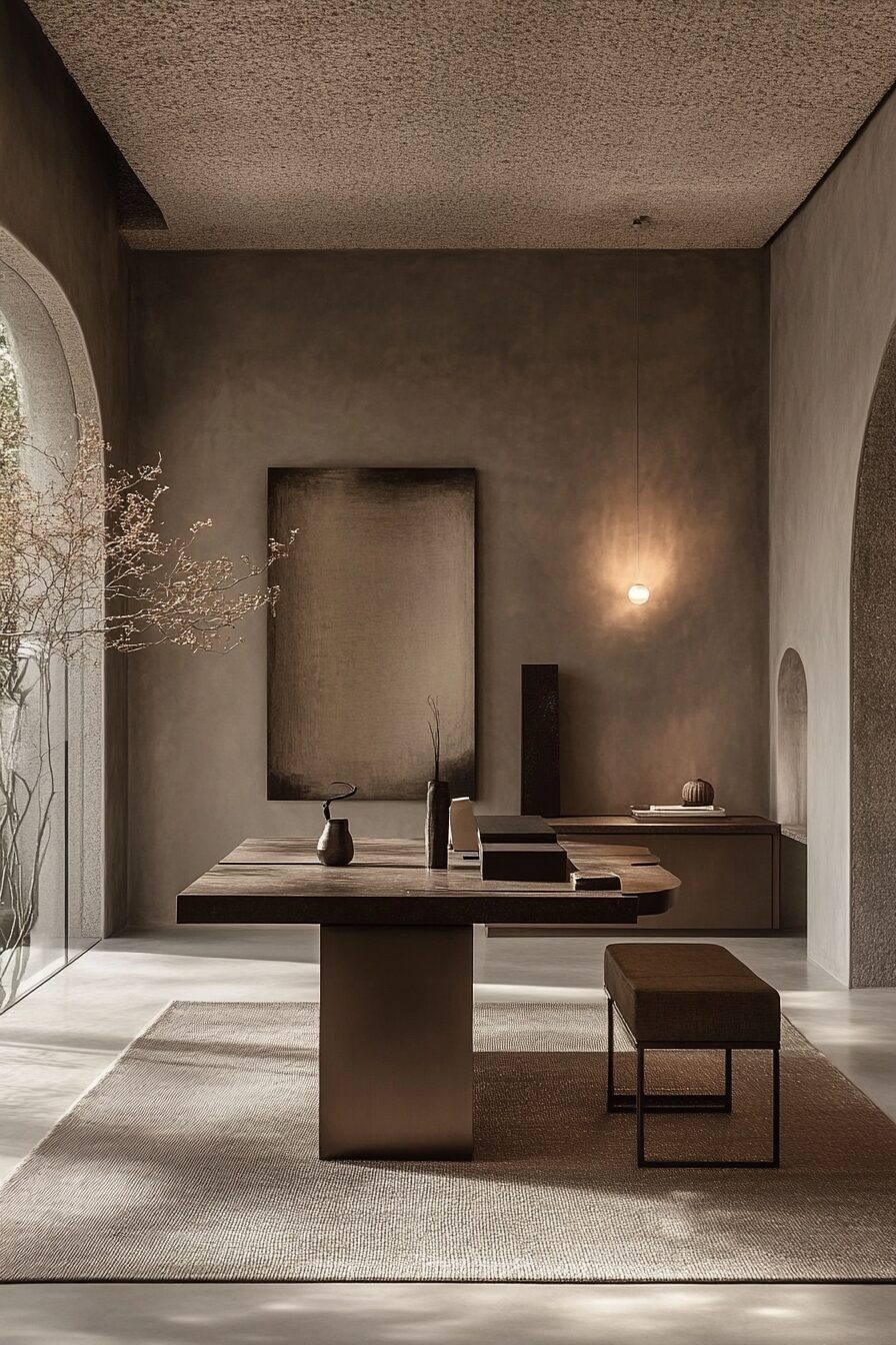 29 Wabi Sabi Office Ideas for a Timeless and Thoughtful Workspace Design 4 wabi sabi office