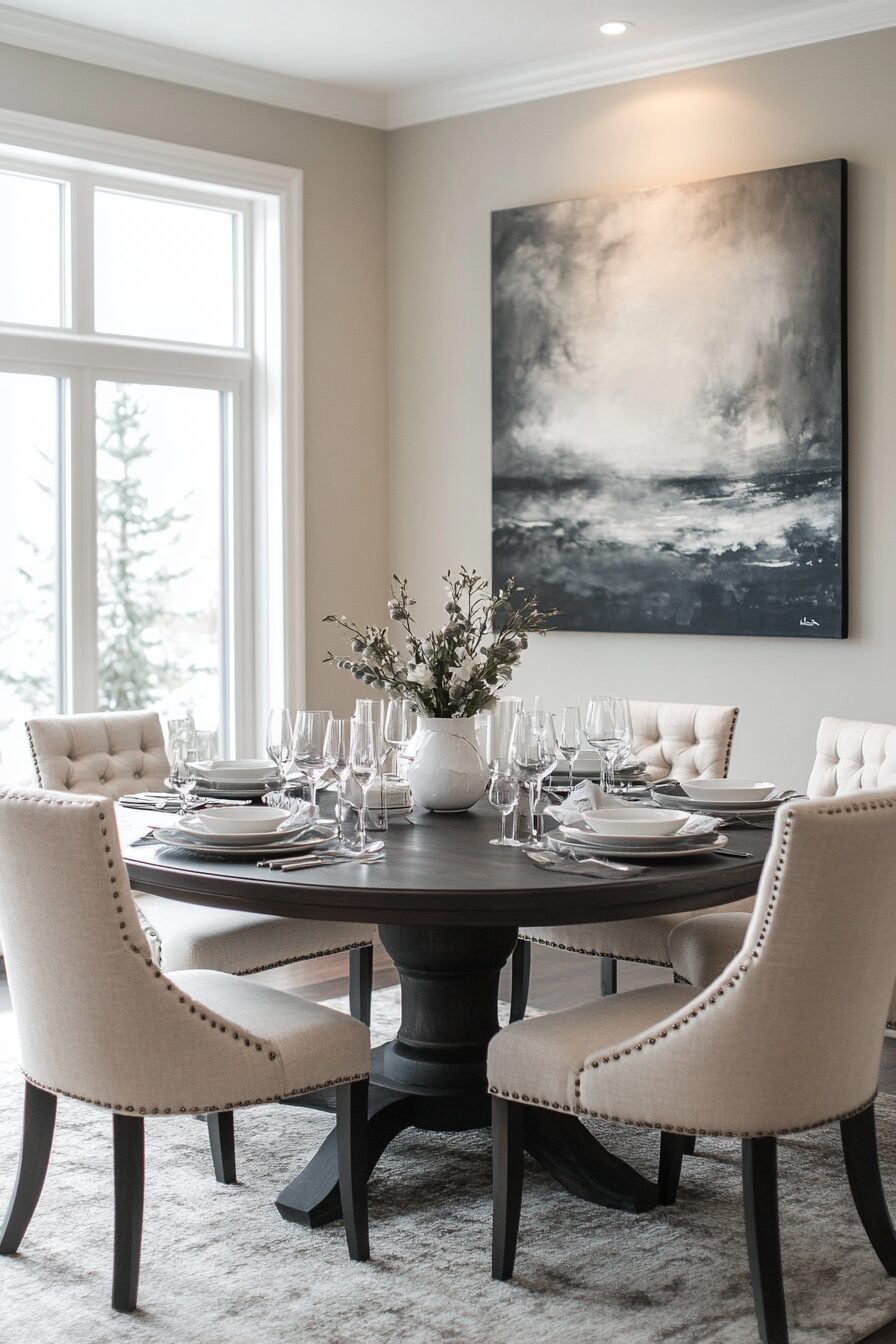 29 Wabi Sabi Dining Room Ideas to Incorporate Organic Materials and Soft Tones 4 wabi sabi dining room