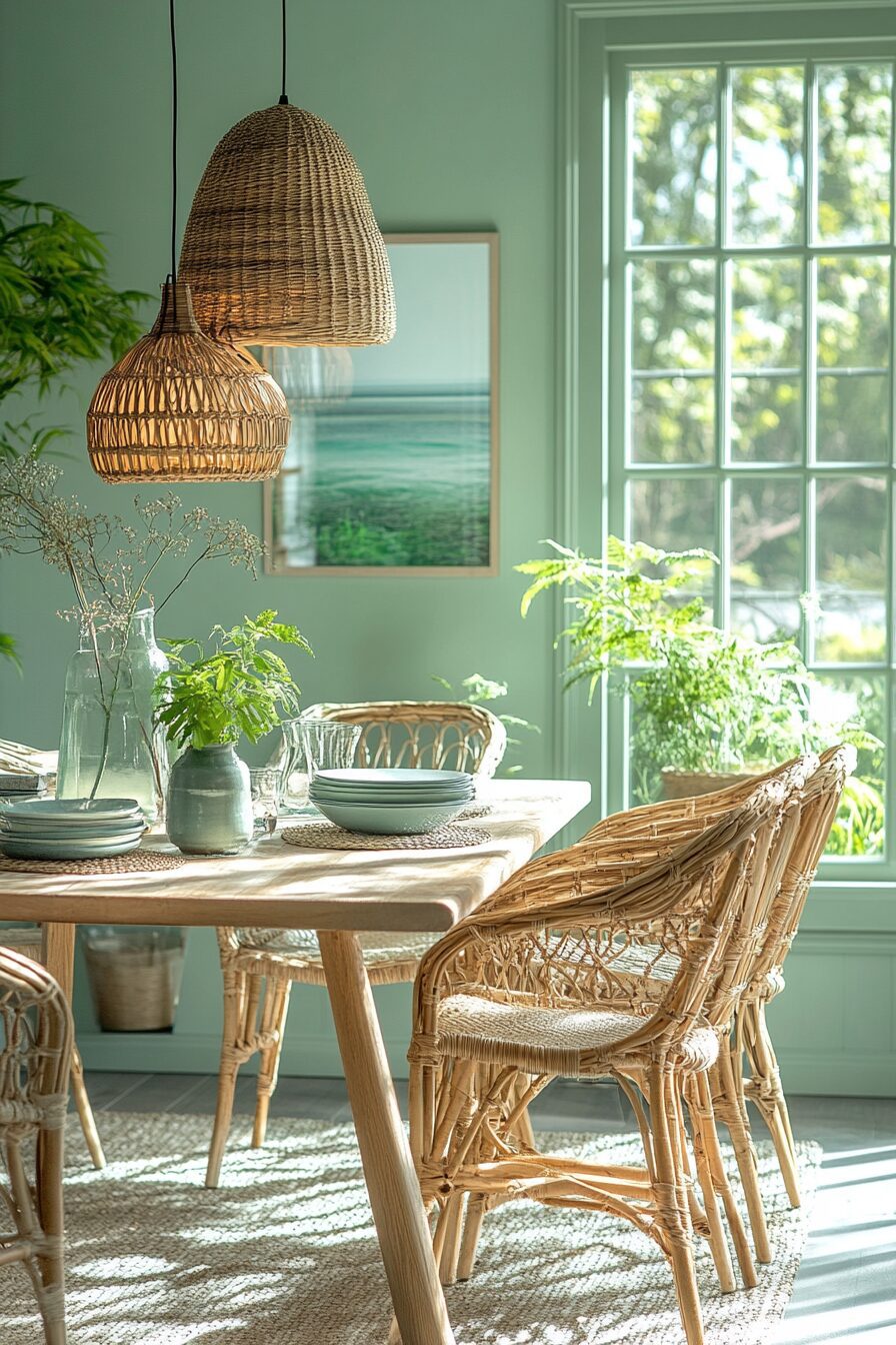 29 Sage Green Dining Room Ideas to Transform Your Dining Experience 4 sage green dining room