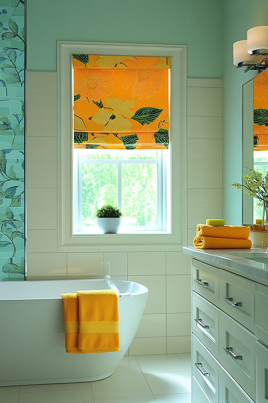 29 Yellow and Blue Bathroom Ideas That Blend Warmth and Coolness 5 yellow and blue bathroom ideas
