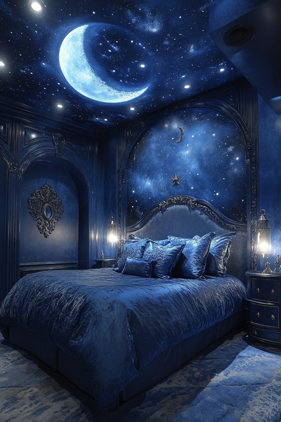 29 Blue Fantasy Bedroom Ideas to Bring Your Dream Room to Life 6 blue fantasy bedroom ideas