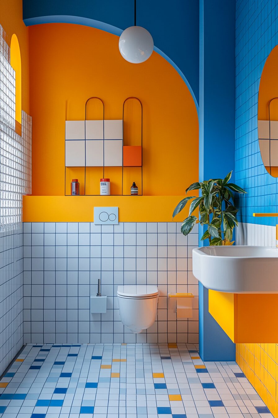 29 Yellow and Blue Bathroom Ideas That Blend Warmth and Coolness 6 yellow and blue bathroom ideas